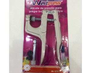 ALICATE DE PRESSÃO PARA PREGAR BOTÕES DE PLASTICO ID:17514