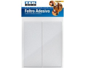 FELTRO PROTETOR ADESIVO RETANGULAR 127 X 51 MM C/ 2 UN