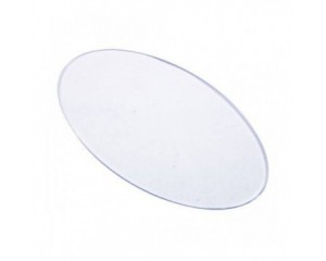 BASE OVAL M 8CM X 14CM C/ 2PÇS TRANSPARENTE