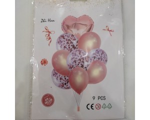 TOPPER DE BALÃO PARA BOLO C/ 9 PÇS