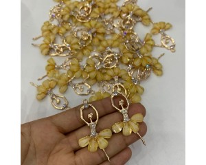 APLIQUE BAILARINA EM METAL (PCT C/ 2 UN)