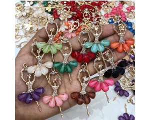 APLIQUE BAILARINA EM METAL (PCT C/ 2 UN)