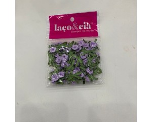 FLOR ROCOCO COM LAÇO 10MM (PCT C/ 50 UN)