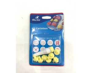 KIT CARIMBOS 9 PEÇAS BLUE STAR