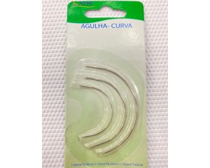 AGULHA CURVA KIT C/ 3 UNIDADES