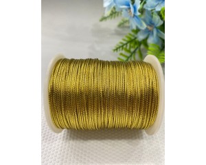 CORDAO METALICO DOURADO 1MM C/ 50 METROS