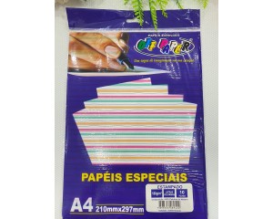 PAPEL ESTAMPADO LISTRAS A4 COM 10 FOLHAS