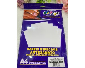 PAPEL OPALINE A4 180 G/M² COM 50 FOLHAS