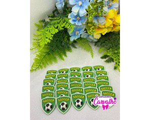 APLIQUE EMBORRACHADO FUTEBOL - 4UN